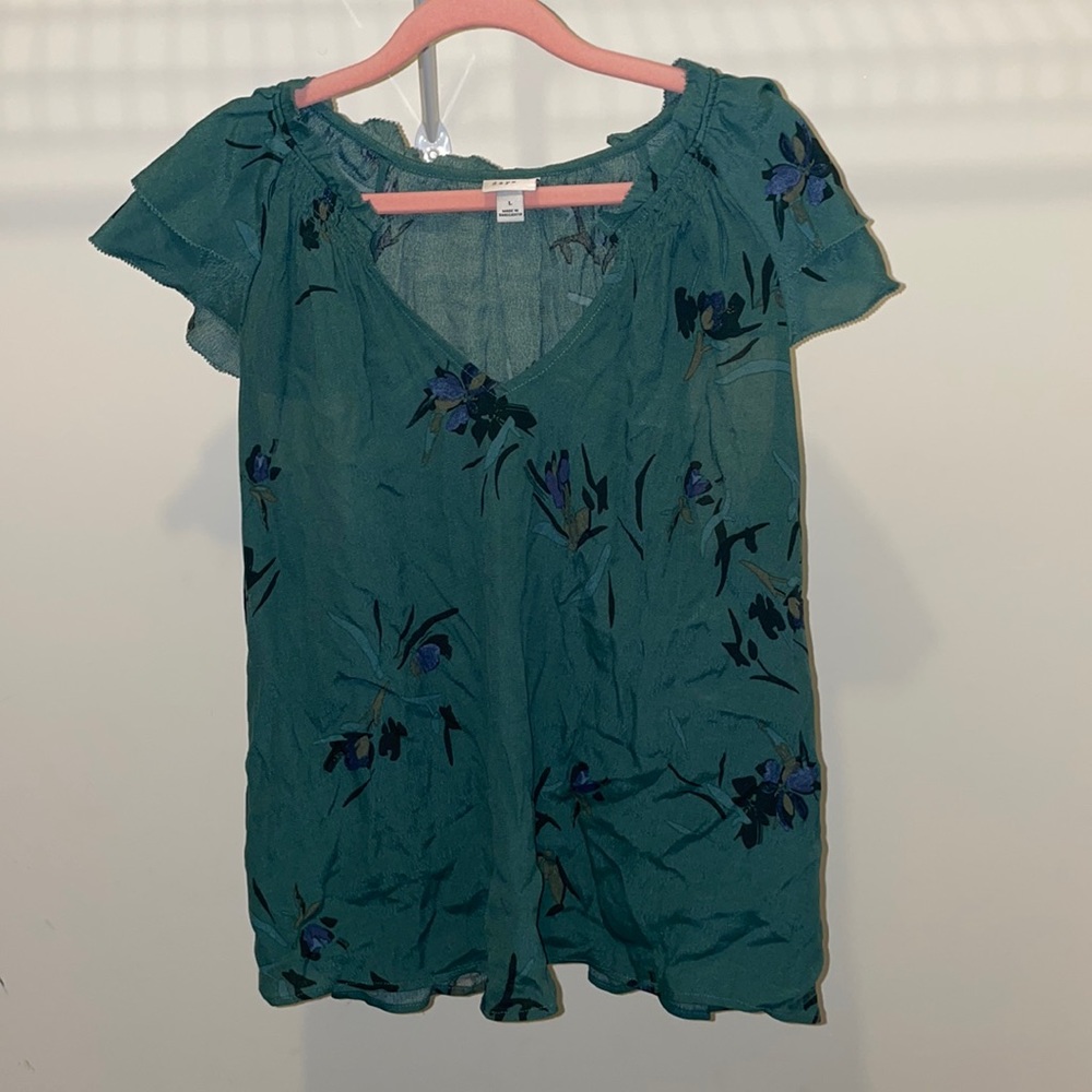 Cap sleeve blouse
